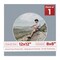 Mid Grey Mat Board for 12x12 Frames - Circle Opening for 8x8 Photos